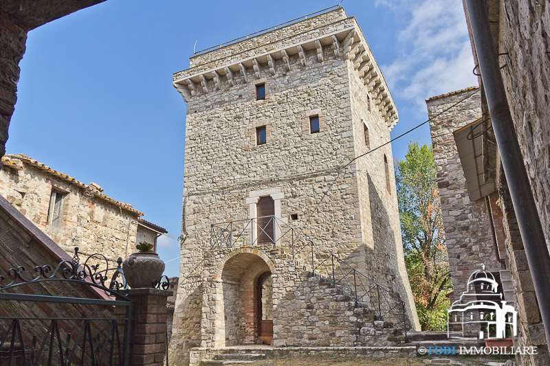 Todi Italy Stone Tower 1550 for sale