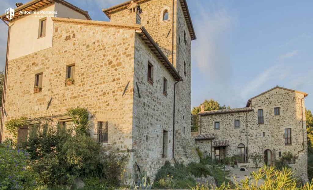 Todi Italy Tower Complex Castle For Sale