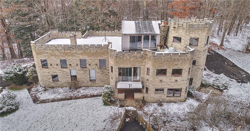 Wilmington PA USA Castle home with partial moat for sale