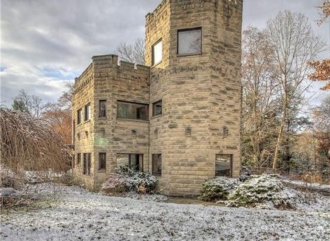 Wilmington PA USA Castle home with partial moat for sale