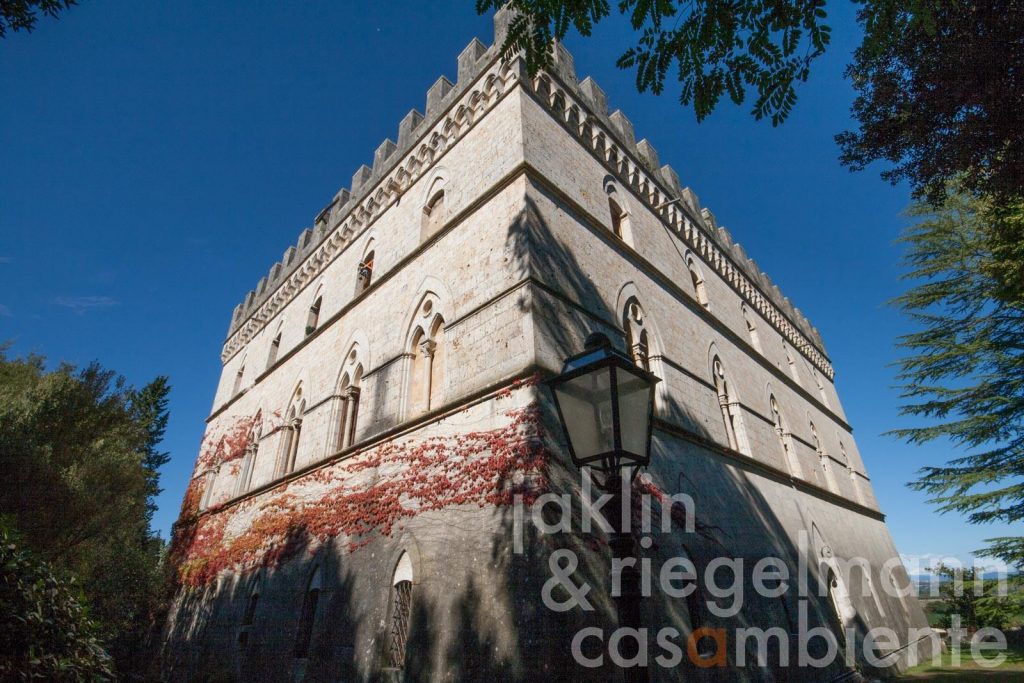 A Tuscan Crown: 1825’s Gothic Dream Castle Near Siena’s Golden Hills