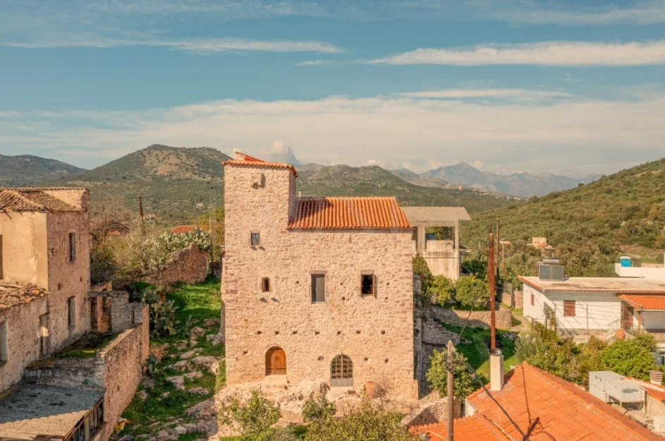 Medieval Tower House for sale Mani Greece 1
