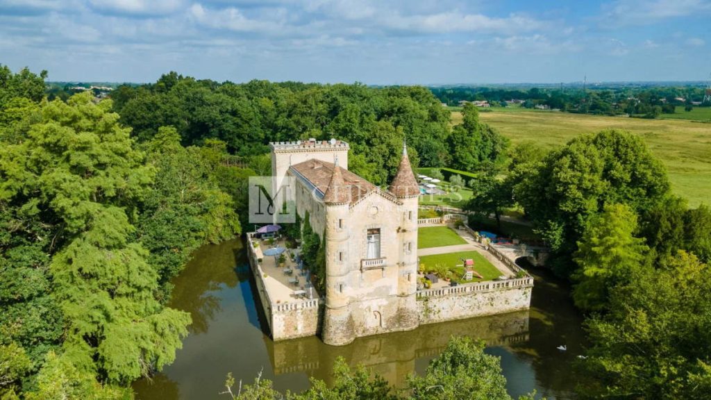 Moated Fairytale Castle for sale Gironde France MB 2