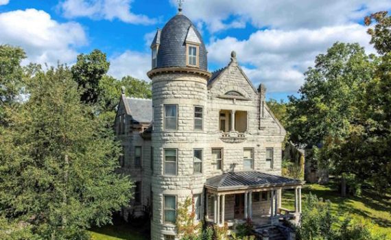 19th century castle for sale - Warner Castle Road IL United States sml